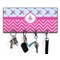 Airplane Theme - for Girls Key Hanger w/ 4 Hooks w/ Graphics and Text