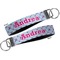 Airplane Theme - for Girls Key-chain - Metal and Nylon - Front and Back