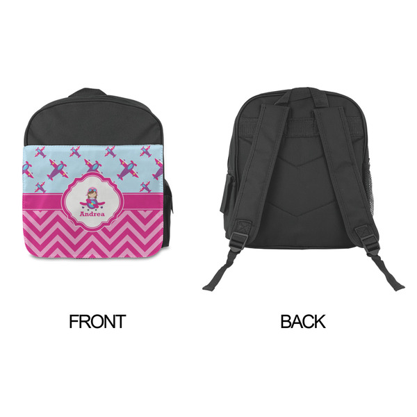 Airplane Theme - for Girls Kid's Backpack - Approval