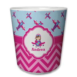 Airplane Theme - for Girls Plastic Tumbler 6oz (Personalized)