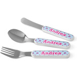 Airplane Theme - for Girls Kid's Flatware (Personalized)