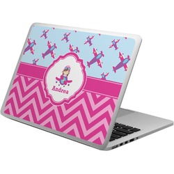 Airplane Theme - for Girls Laptop Skin - Custom Sized (Personalized)