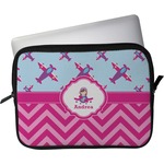 Airplane Theme - for Girls Laptop Sleeve / Case (Personalized)