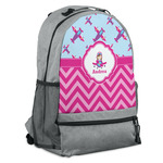 Airplane Theme - for Girls Backpack (Personalized)