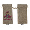 Airplane Theme - for Girls Large Burlap Gift Bags - Front Approval