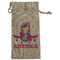 Airplane Theme - for Girls Large Burlap Gift Bags - Front