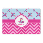 Airplane Theme - for Girls Large Rectangle Car Magnet (Personalized)