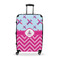 Airplane Theme - for Girls Suitcase - 28" Large - Checked w/ Name or Text