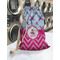 Airplane Theme - for Girls Laundry Bag in Laundromat