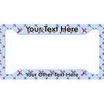 Airplane Theme - for Girls License Plate Frame - Style A (Personalized)