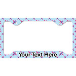 Airplane Theme - for Girls License Plate Frame - Style C (Personalized)