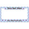 Airplane Theme - for Girls License Plate Frame Wide
