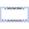 Airplane Theme - for Girls License Plate Frame - Style B (Personalized)