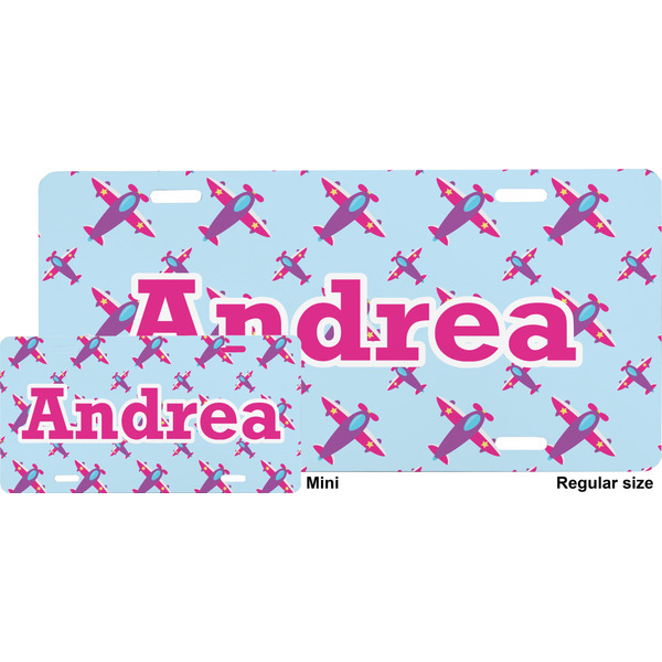 Airplane Theme - for Girls License Plate (Sizes)
