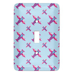 Airplane Theme - for Girls Light Switch Cover (Single Toggle)