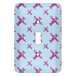 Airplane Theme - for Girls Light Switch Cover (Personalized)