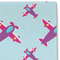 Airplane Theme - for Girls Linen Placemat - DETAIL