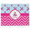 Airplane Theme - for Girls Linen Placemat - Front