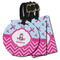 Airplane Theme - for Girls Luggage Tags - 3 Shapes Availabel