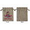 Airplane Theme - for Girls Medium Burlap Gift Bag - Front Approval