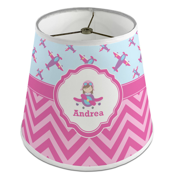 Custom Airplane Theme - for Girls Empire Lamp Shade (Personalized)
