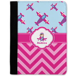 Airplane Theme - for Girls Notebook Padfolio w/ Name or Text
