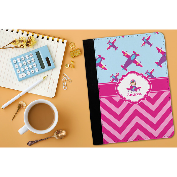 Airplane Theme - for Girls Medium Padfolio - LIFESTYLE (adult)