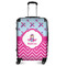 Airplane Theme - for Girls Suitcase - 24" Medium - Checked (Personalized)