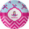 Airplane Theme - for Girls Melamine Plate 8 inches