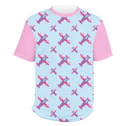 Airplane Theme - for Girls Men's Crew T-Shirt - Small