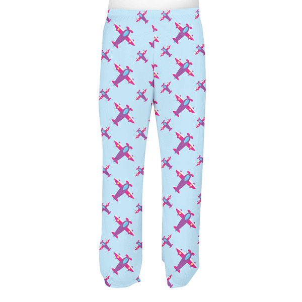 Airplane Theme - for Girls Men's Pjs Back - on model