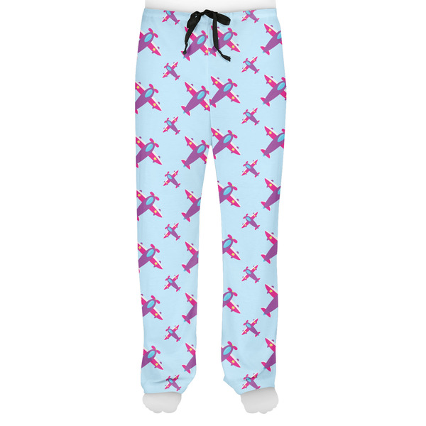 Airplane Theme - for Girls Men's Pjs Front - on model