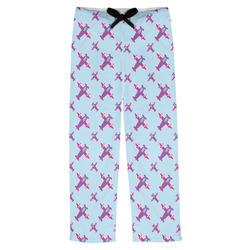 Airplane Theme - for Girls Mens Pajama Pants - S