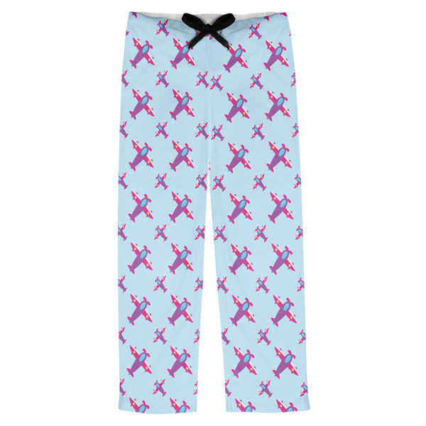 Custom Airplane Theme - for Girls Mens Pajama Pants - S