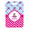 Airplane Theme - for Girls Metal Luggage Tag - Front Without Strap