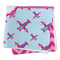 Airplane Theme - for Girls Microfiber Dish Rag - FOLDED (square)