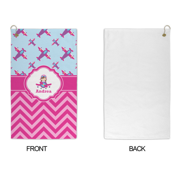 Airplane Theme - for Girls Microfiber Golf Towels - APPROVAL