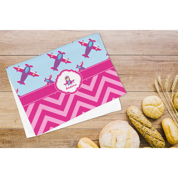 Airplane Theme - for Girls Microfiber Kitchen Towel - LIFESTYLE