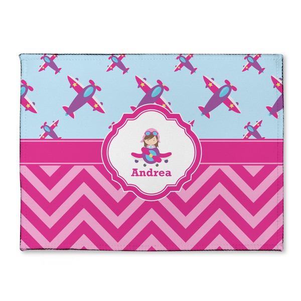 Custom Airplane Theme - for Girls Microfiber Screen Cleaner (Personalized)