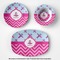 Airplane Theme - for Girls Microwave & Dishwasher Safe CP Plastic Dishware - Group