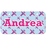 Airplane Theme - for Girls Mini/Bicycle License Plate (2 Holes) (Personalized)