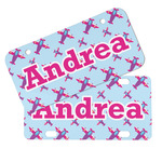 Airplane Theme - for Girls Mini/Bicycle License Plates (Personalized)