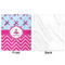 Airplane Theme - for Girls Minky Blanket - 50"x60" - Single Sided - Front & Back