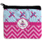 Airplane Theme - for Girls Neoprene Coin Purse - Front