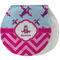 Airplane Theme - for Girls New Baby Burp Folded