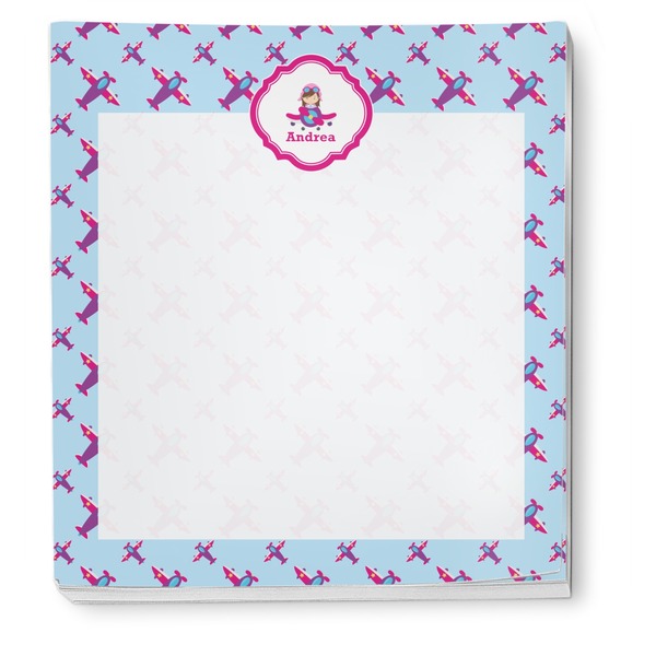 Airplane Theme - for Girls Notepad - Apvl