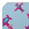 Airplane Theme - for Girls Octagon Placemat - Single front (DETAIL)