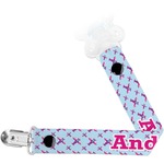 Airplane Theme - for Girls Pacifier Clip (Personalized)