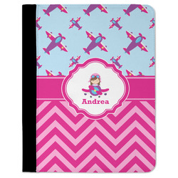 Airplane Theme - for Girls Padfolio Clipboard - Large (Personalized)