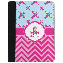 Airplane Theme - for Girls Padfolio Clipboard - Small (Personalized)